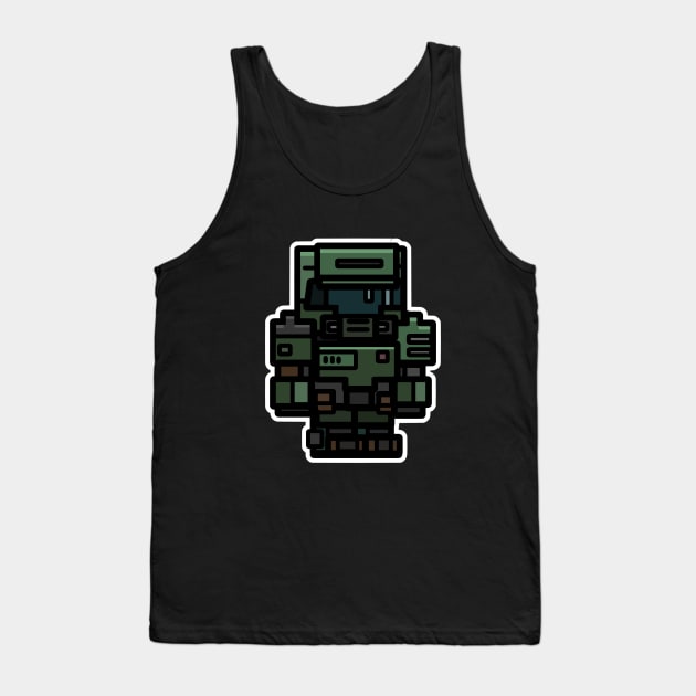 Blocky Slayer Tank Top by Shwowsh Inc